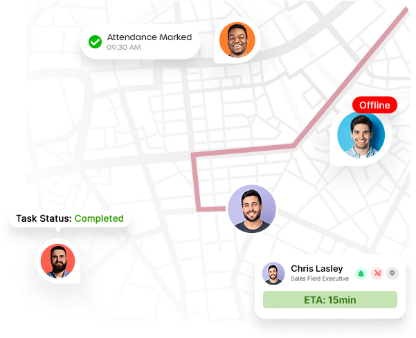 Location Tracking for Mobile Sales Teams