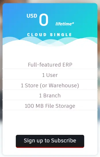 Cloud Single Subscription Plan in ALZERP Cloud Single Subscription Plan in ALZERP